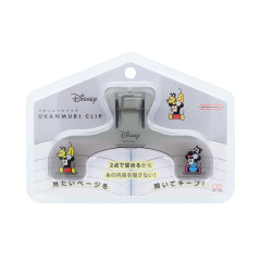 Japan Disney Ukanmuri Book Clip - Mickey & Minnie & Pluto : Seiji Matsumoto
