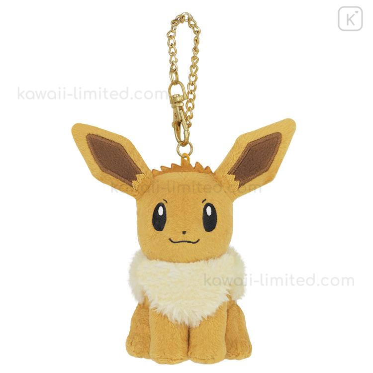 マスコットポッチャマ イーブイ FAN OF EIEVUI　キーチェーン FAN OF PIKACHU＆EIEVUI ポッチャマイーブイポンチョぬいぐるみ