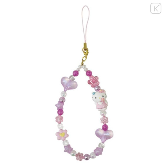 Japan Sanrio 90s Phone Strap - Hello Kitty : Flower Fairy Pink - 1