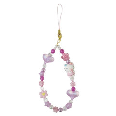 Japan Sanrio 90s Phone Strap - Hello Kitty : Flower Fairy Pink