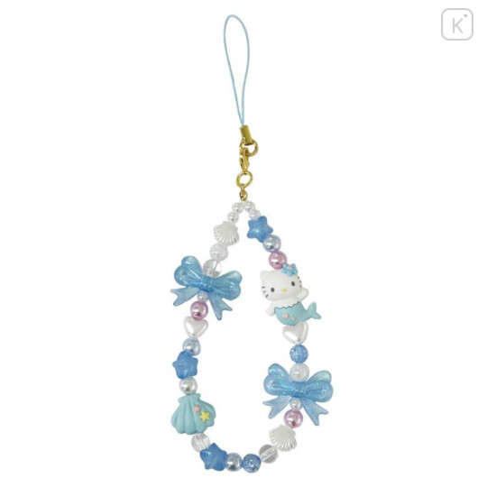 Japan Sanrio 90s Phone Strap - Hello Kitty : Mermaid Blue - 1