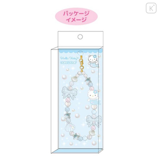 Japan Sanrio 90s Phone Strap - Hello Kitty : Mermaid Blue - 2