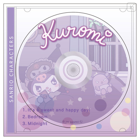 Japan Sanrio Memo Pad CD Style - Kuromi : Happy Day - 1