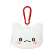 Japan Sanrio Original Face-shaped Silicone Mini Pouch - Hanamaruobake : I Love Sweets