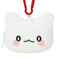 Japan Sanrio Original Face-shaped Silicone Mini Pouch - Hanamaruobake : I Love Sweets - 3