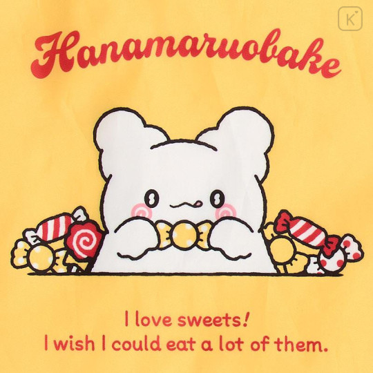 Japan Sanrio Original Eco Bag - Hanamaruobake : I Love Sweets - 4