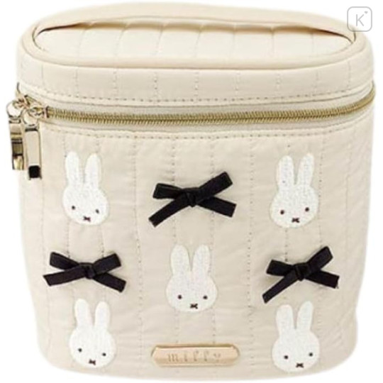 Japan Miffy Vanity Pouch - Miffy : My Favourite Ribbon Ivory - 1