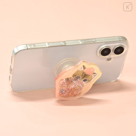 Japan Mofusand Pocopoco Smartphone Grip - Cat Ice Cream : Shaka Shaka Bead - 4