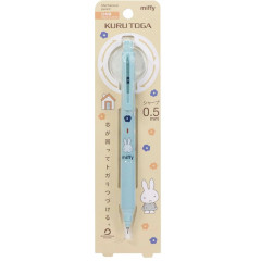 Japan Miffy Kuru Toga KS Mechanical Pencil - Miffy : Flower Ice Blue