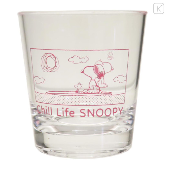 Japan Peanuts Acrylic Tumbler - Snoopy & Woodstock : Chill Life - 1
