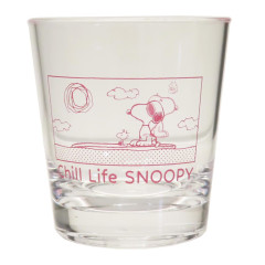 Japan Peanuts Acrylic Tumbler - Snoopy & Woodstock : Chill Life