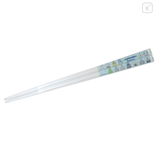 Japan Sanrio Clear Chopsticks 18cm - Hapidanbui Boys 5th Anniversary Rice Ball - 1