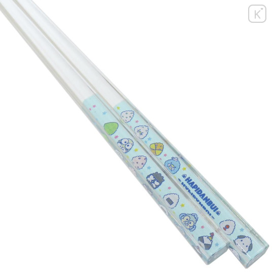 Japan Sanrio Clear Chopsticks 18cm - Hapidanbui Boys 5th Anniversary Rice Ball - 2