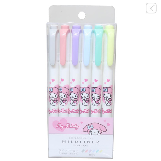 Japan Sanrio Mildliner Double-Sided Highlighter Set - My Melody : Love - 1