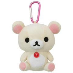 Japan San-X Mini Plush Pouch with Carabiner - Korilakkuma