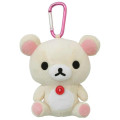 Japan San-X Mini Plush Pouch with Carabiner - Korilakkuma - 1