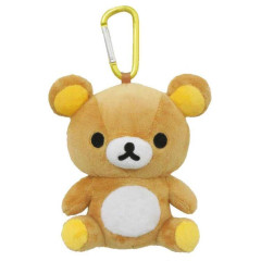 Japan San-X Mini Plush Pouch with Carabiner - Rilakkuma
