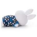 Japan Miffy Flocked Figure - Miffy : Sleeping Blue Dress - 2