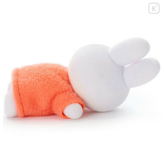 Japan Miffy Flocked Figure - Miffy : Sleeping Orange Dress - 2