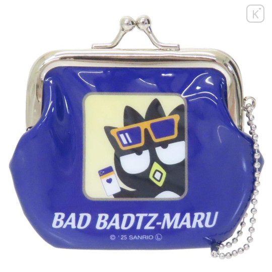 Japan Sanrio × JR East Gamaguchi Mascot Coin Case - Badtz-maru : Charaful Liner - 1
