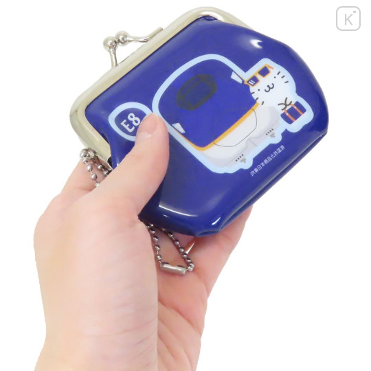 Japan Sanrio × JR East Gamaguchi Mascot Coin Case - Badtz-maru : Charaful Liner - 2