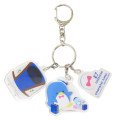 Japan Sanrio × JR East Acrylic Keychain 3 Charm - Tuxedo Sam : Charaful Liner - 1