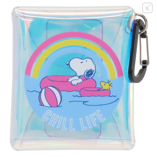 Japan Peanuts Clear Multi Case (SS) - Snoopy & Woodstock : Chill Life Water Floating Rainbow - 1