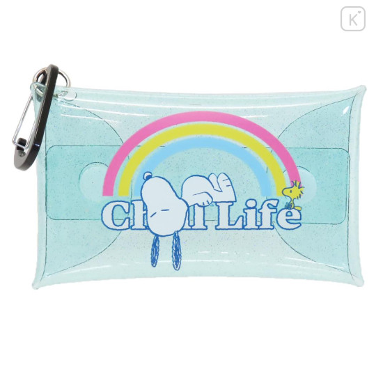 Japan Peanuts Clear Multi Case (S) - Snoopy : Chill Life Mint - 1