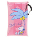 Japan Peanuts Clear Multi Case (S) - Snoopy & Woodstock : Chill Life Pink - 1