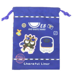 Japan Sanrio × JR East Drawstring Bag - Bad Badtz-maru : Charaful Liner