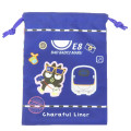 Japan Sanrio × JR East Drawstring Bag - Bad Badtz-maru : Charaful Liner Train - 1