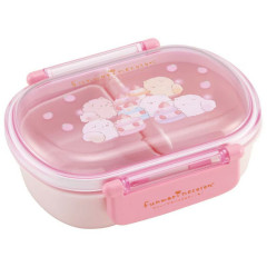 Japan San-X Bento Lunch Box 360ml - Funwarinecolon : Clear Pink