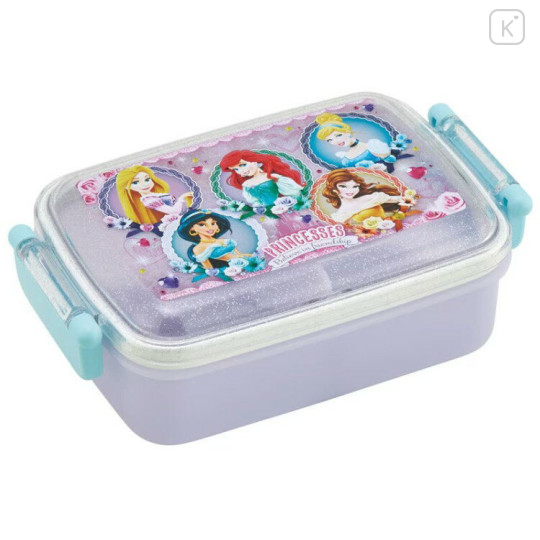 Japan Disney Bento Lunch Box 450ml - Disney Princess : Purple - 1