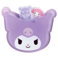 Japan Sanrio Memo Clip Stand & Memo Pad - Kuromi : Face - 1