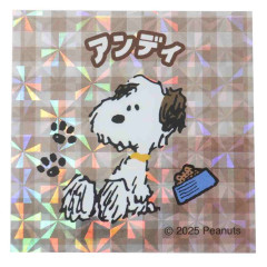 Japan Peanuts Glitter Hologram Sticker - Snoopy : Brother Andy