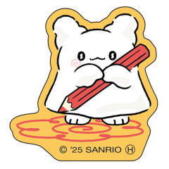 Japan Sanrio Luminous Big Sticker - Hanamaruobake : Drawing