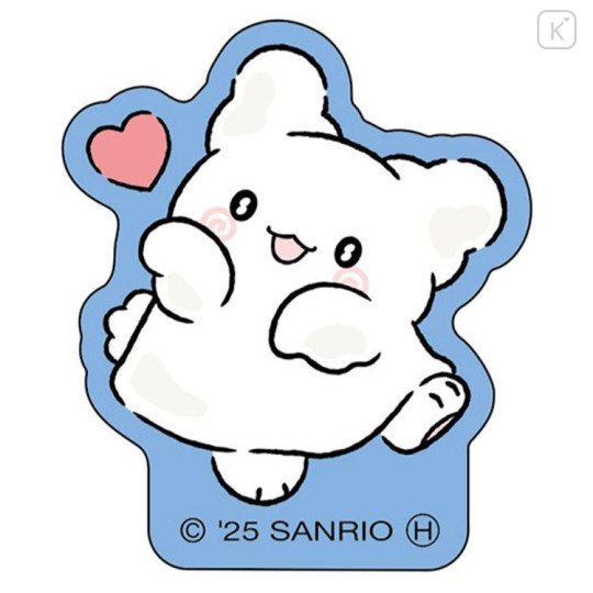 Japan Sanrio Luminous Big Sticker - Hanamaruobake : Love - 1