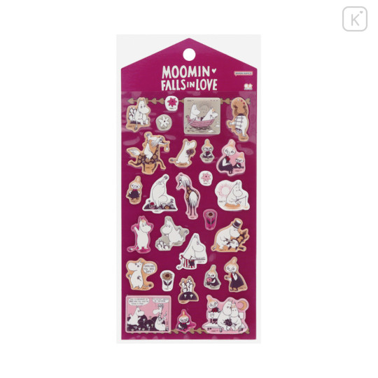Japan Moomin Marshmallow Stickers - Friends B - 1
