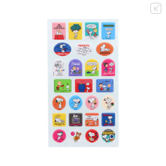 Japan Peanuts Marshmallow Stickers - 75th Anniversary Blue - 2