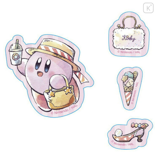 Japan Kirby Big Sticker Set - Kirby : Sunny Day B - 1