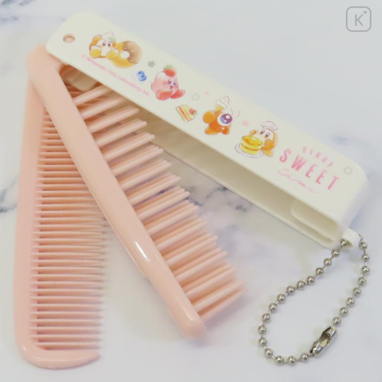 Japan Kirby Folding Brush & Comb - Kirby & Waddle Dee : Everyone Sweet - 3