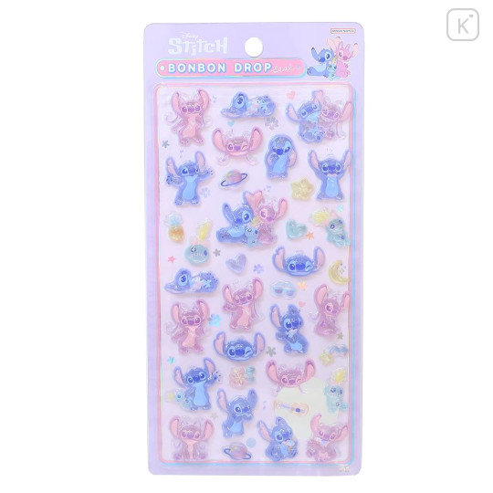 Japan Disney Bonbon Drop Seal 3D Sticker - Stitch : B - 1