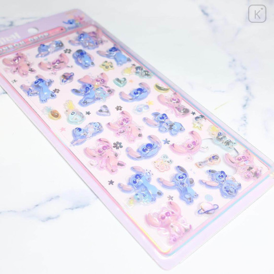 Japan Disney Bonbon Drop Seal 3D Sticker - Stitch : B - 2