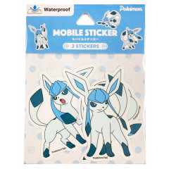 Japan Pokemon Mobile Sticker Set - Eevee Evolution : Glaceon