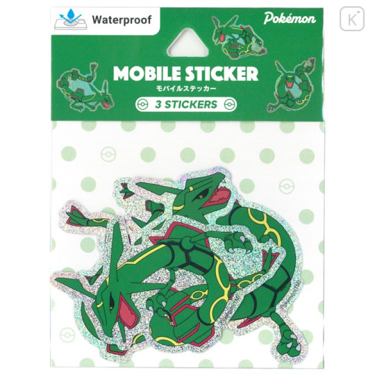 Japan Pokemon Mobile Sticker Set - Pocket Monster : Rayquaza - 1