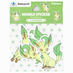 Japan Pokemon Mobile Sticker Set - Eevee Evolution : Leafeon