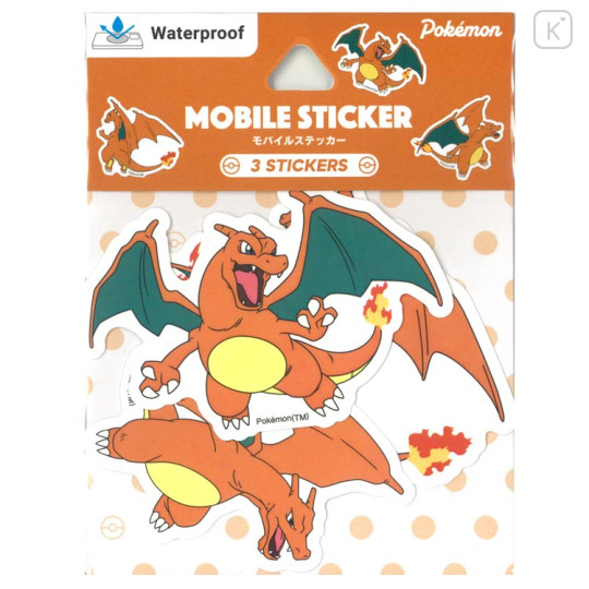 Japan Pokemon Mobile Sticker Set - Charizard - 1