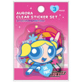 Japan The Powerpuff Girls Aurora Clear Sticker Set - Fight - 1
