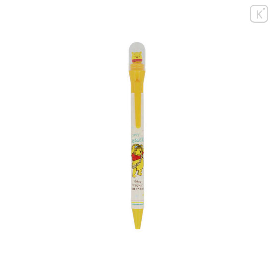Japan Disney Rotating Mascot Ballpoint Pen - Pooh : Brave - 1