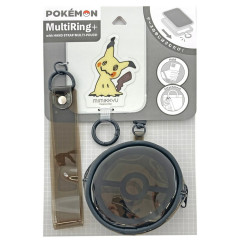 Japan Pokemon Multi Ring Plus Clear Hand Strap with Mini Pouch - Mimikyu